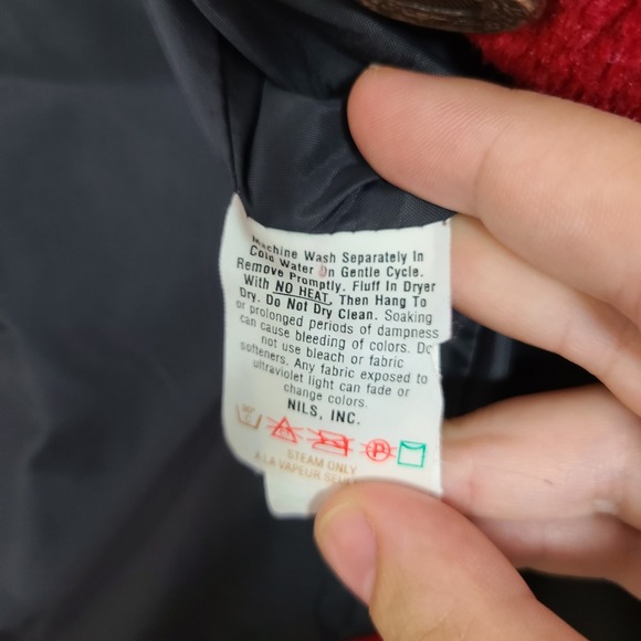 NILS Resort Collection Red S Fleece Teddy Jacket Winter Holiday Vintage Cozy - Picture 9 of 12